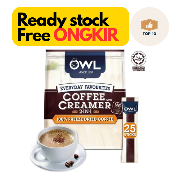 

OWL Singapore Everyday Favourites Coffee With Creamer 100 Percent Freeze