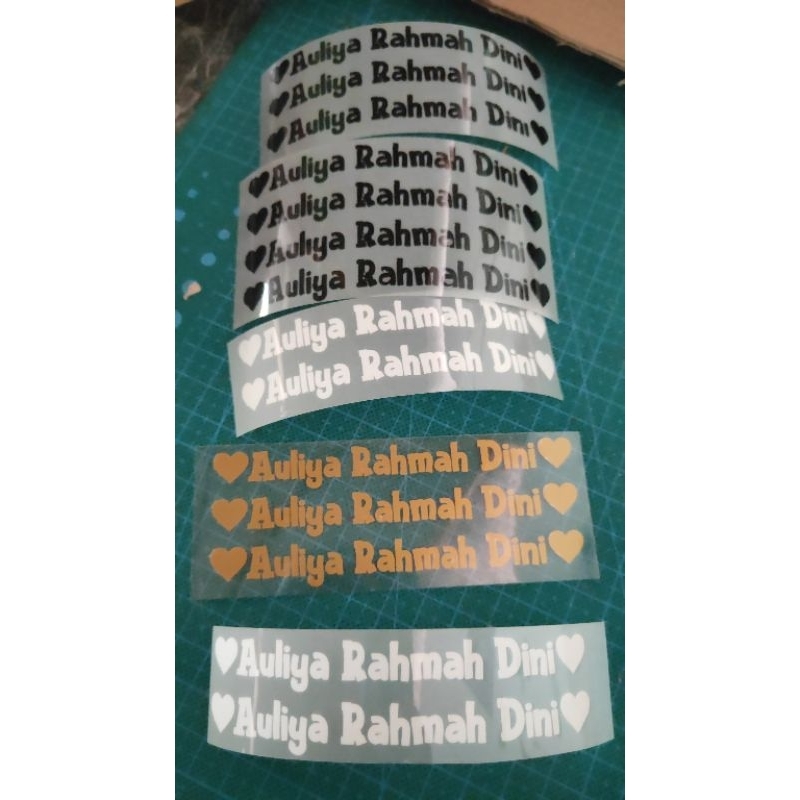

STICKER KAOS / STIKER NAMA / CUSTOM