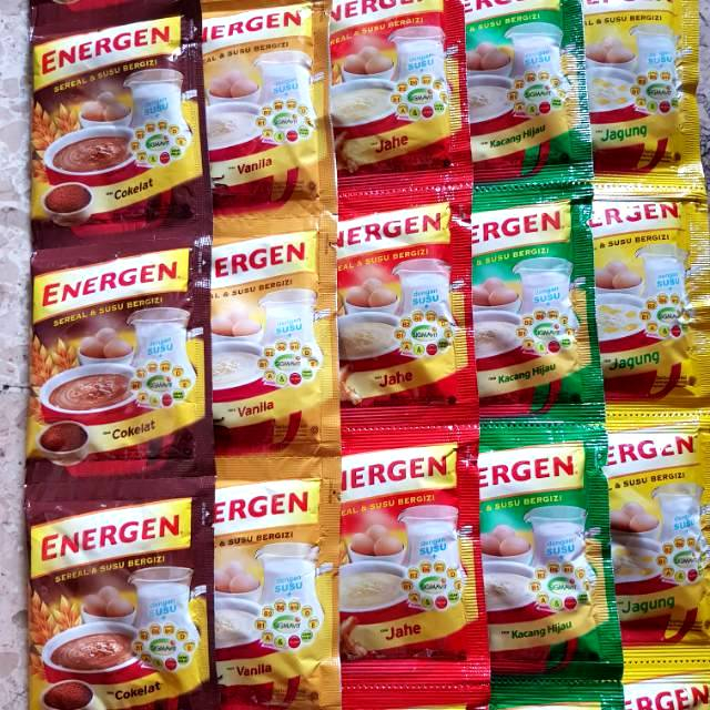 

{1 renceng isi 10} - ENERGEN Minuman Sereal dan Oat Susu All Varian Sachetan