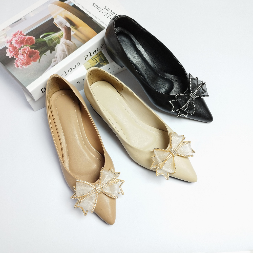 Kesya Sepatu Wanita, Sepatu Pantopel Hak Tahu 3cm By. Arumi