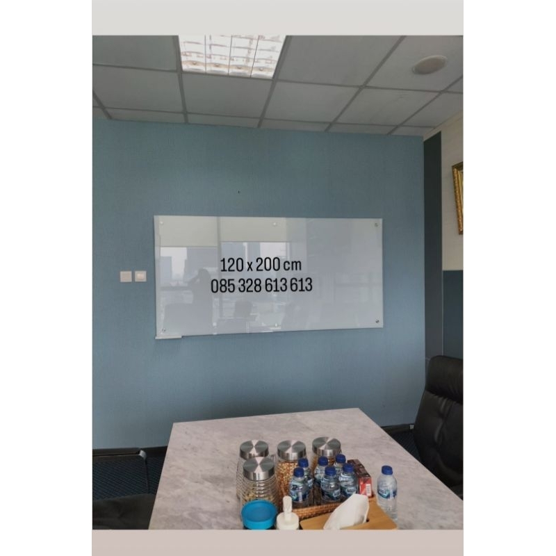 

Glassboard 100 x 200 cm / papan tulis kaca 100 x 20 cm