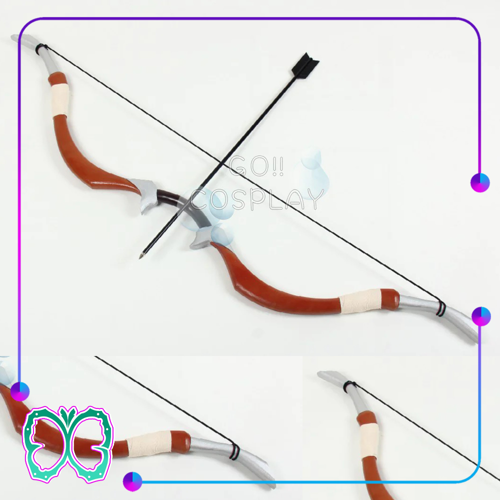 Genshin Impact Properti - Hunters Bow - Amber Cosplay - Mainan Kayu
