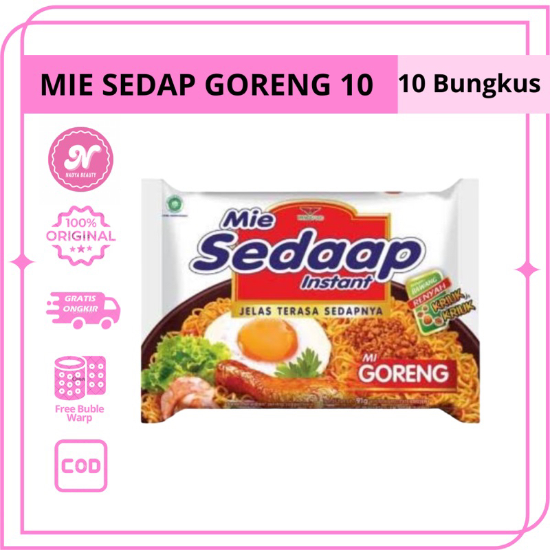 

[ GORENG ] MIE SEDAP GORENG 10 BUNGKUS