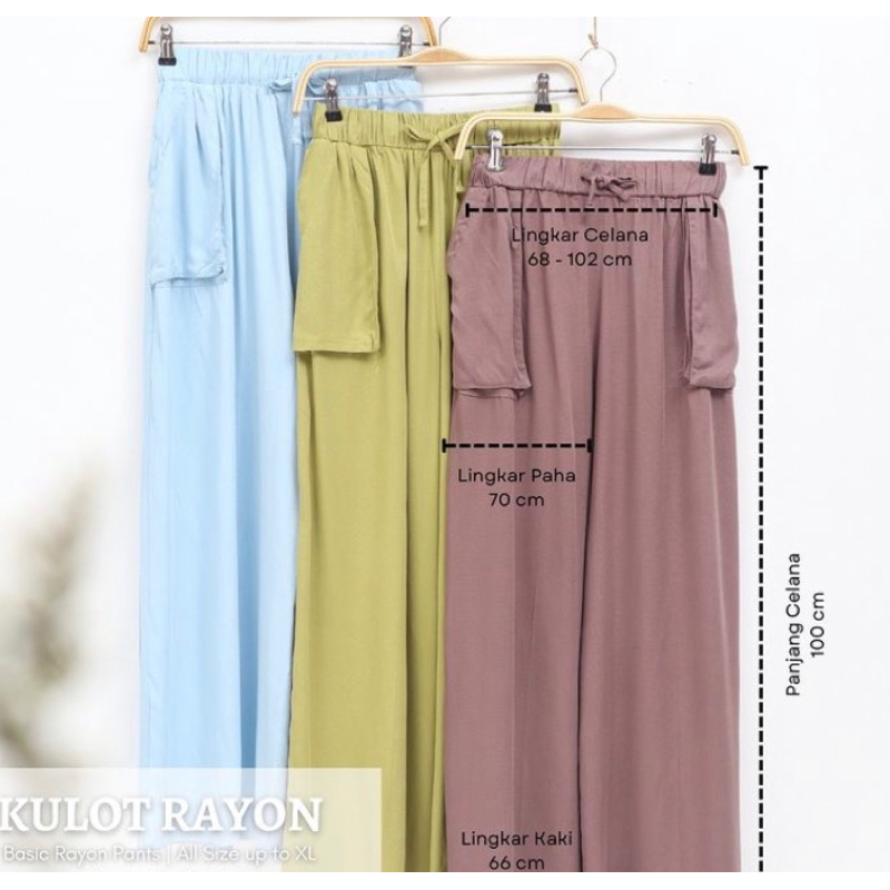 Kulot Rayon Twill Premium