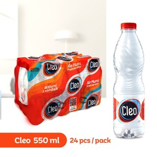 

CLEO 550 ML isi 24 Botol Didalam Pack Plastik