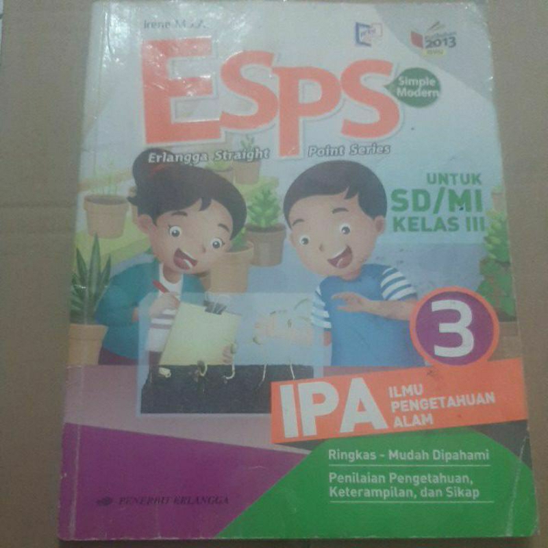 BUKU ESPS MATEMATIKA KELAS 3 III SD ERLANGGA
