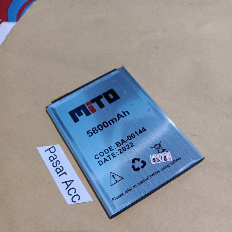 Baterai Batre Mito W1 2019 BA-00144 Original Battrey HP