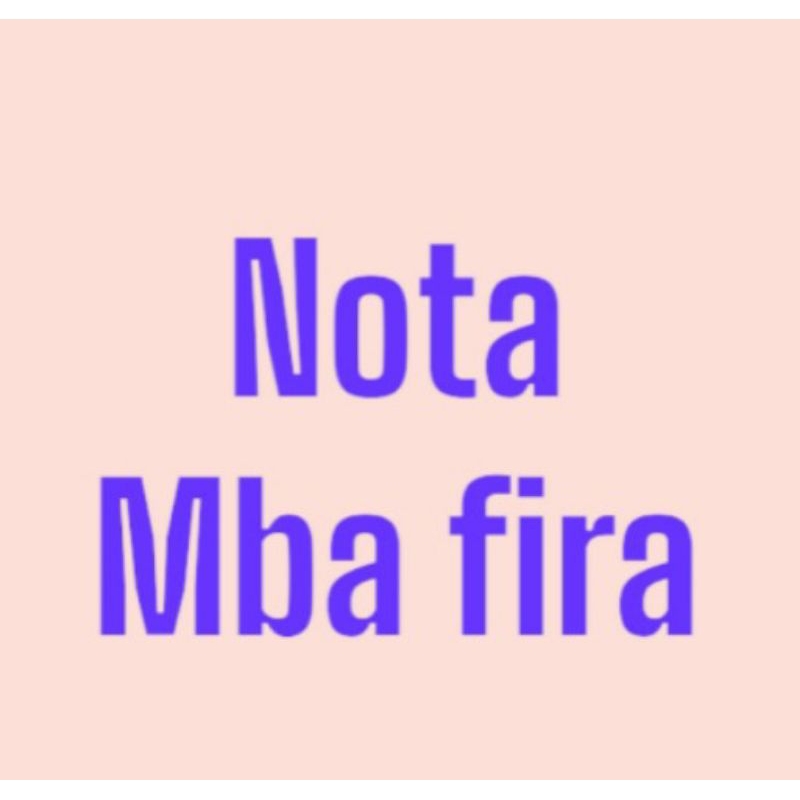 

nota mba fira