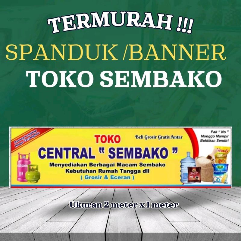 TERMURAH - BANNER WARUNG SEMBAKO