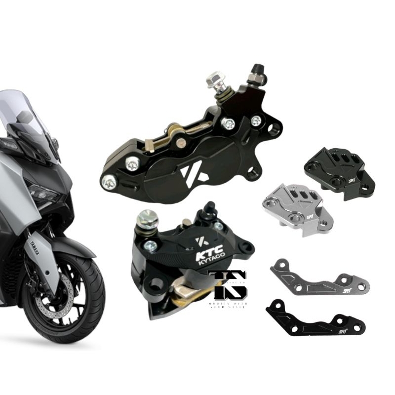 Kaliper KTC Yamaha Xmax 4 Piston CRM & 2 Piston KN01 Original Depan Belakang 4 Piston 2 Piston