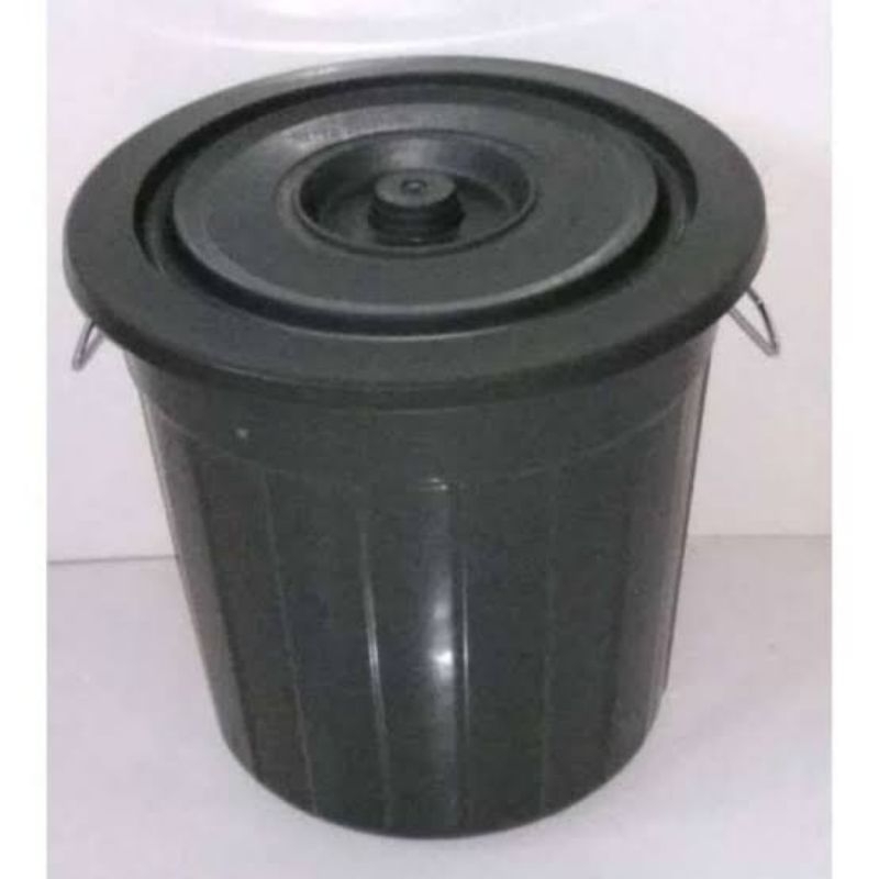Ember Tutup Hitam UK 60 Liter Tebal Anti Pecah
