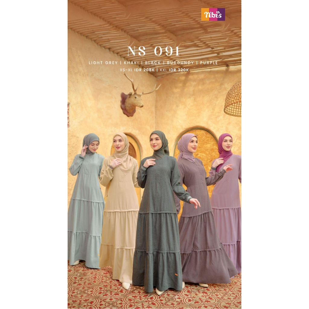 NEW Nibras Gamis Wanita Dewasa NS 091