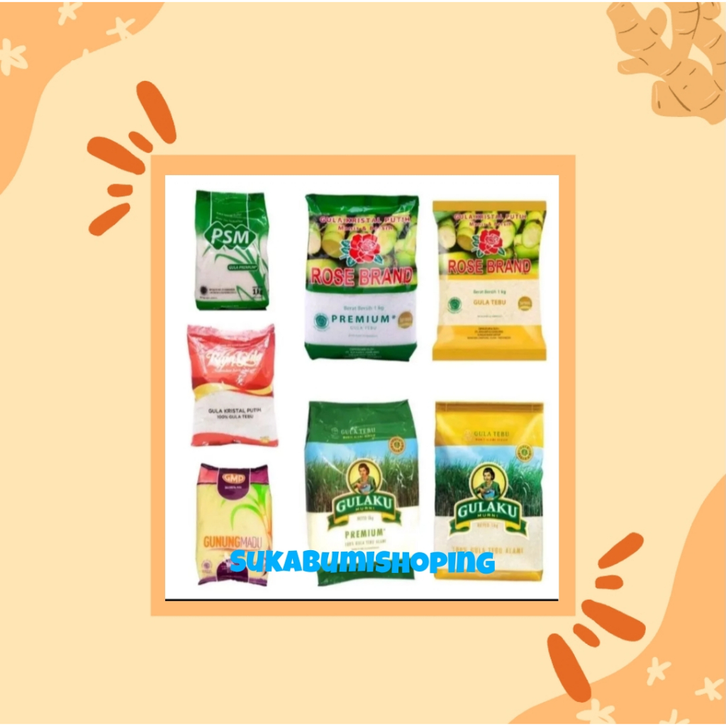 

Gula pasir 1Kg kirim Random