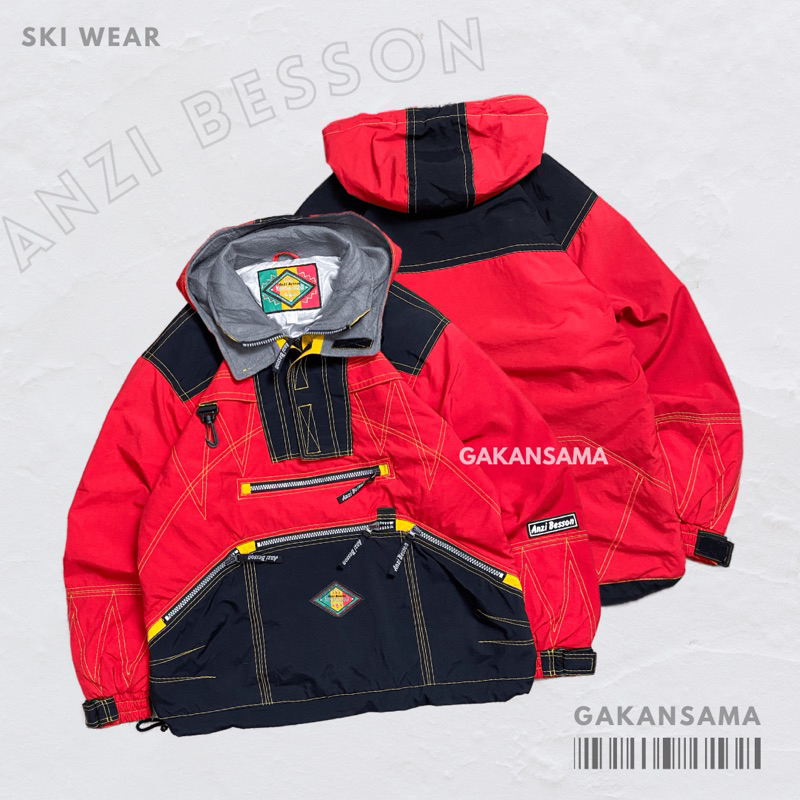 Jaket Vintage Anzi Besson Red Black