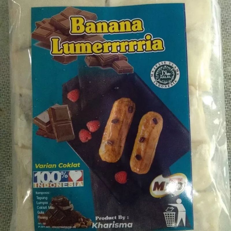 

Banana Lumer Kharisma Rasa Coklat Isi 10 Pcs Pisang Lumer Frozen Piscok