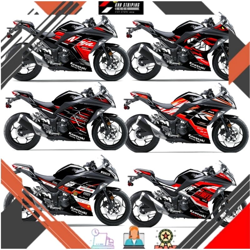 Striping Kawasaki Ninja 250FI Old Variasi