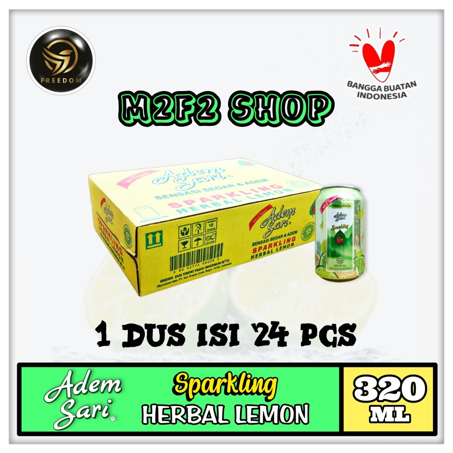 

Adem Sari Sparkling Herbal Rasa Lemon Kaleng | Can - 320 ml (Kemasan Karton)