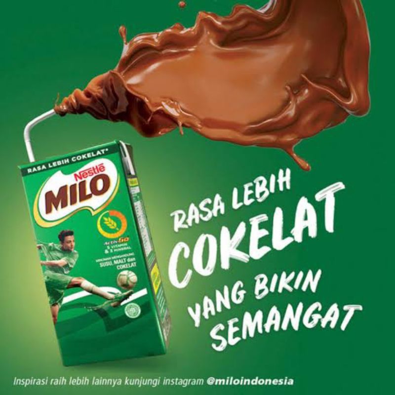 

Milo UHT Coklat 110ml & 180ml