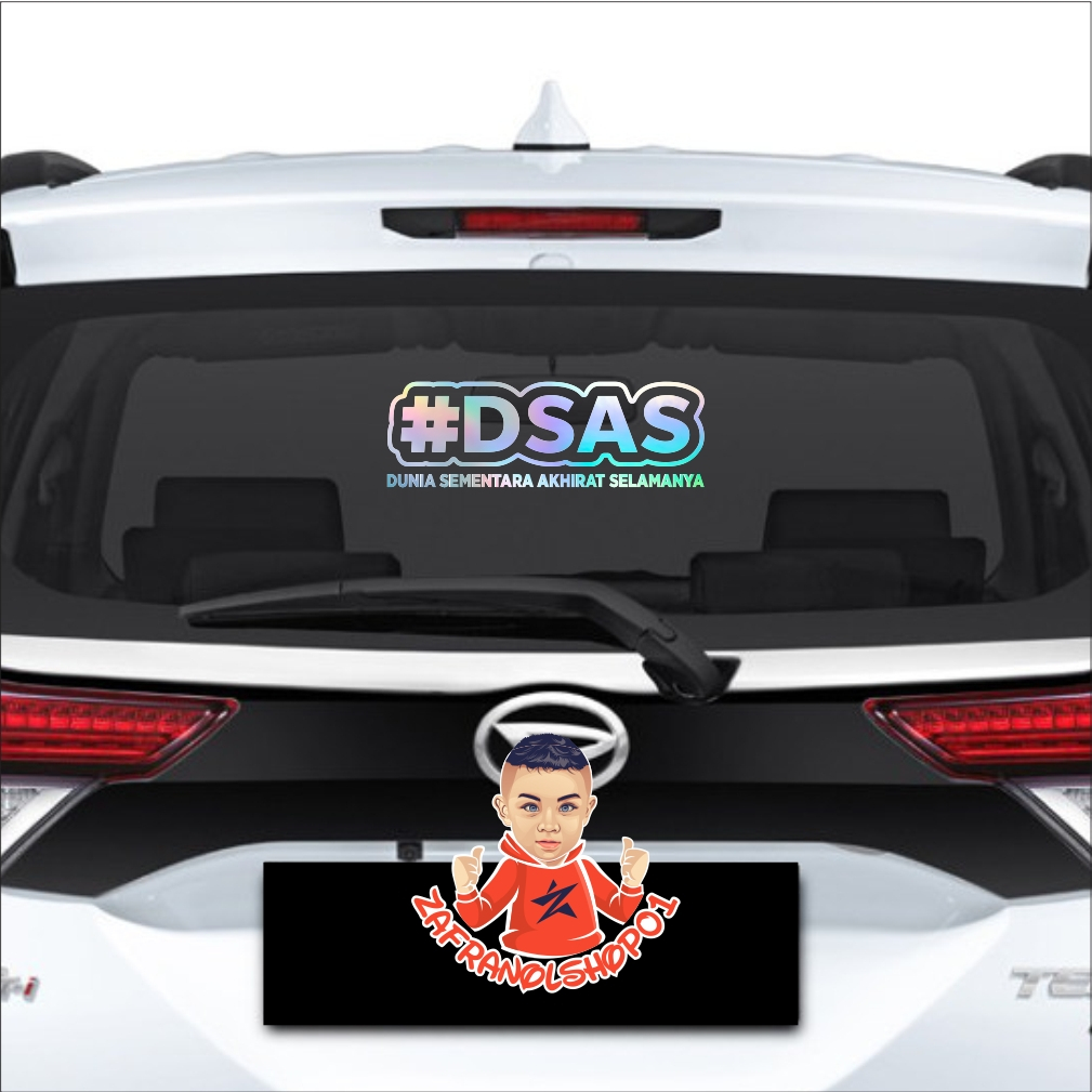 Cutting Stiker DSAS Stiker Dakwah Kaca Mobil