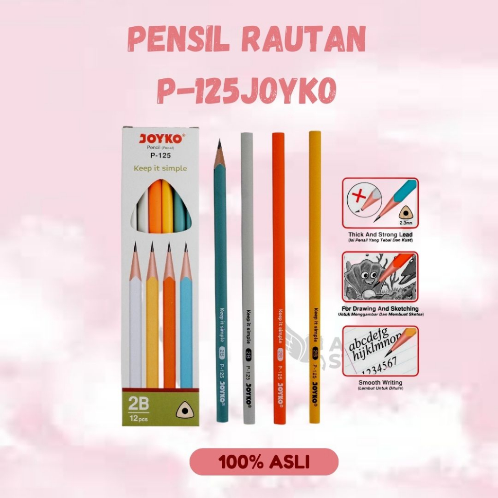 

[ARION STORE] Pensil Rautan Joyko P-125 Pastel / Pensil Murah Joyko [PAX]