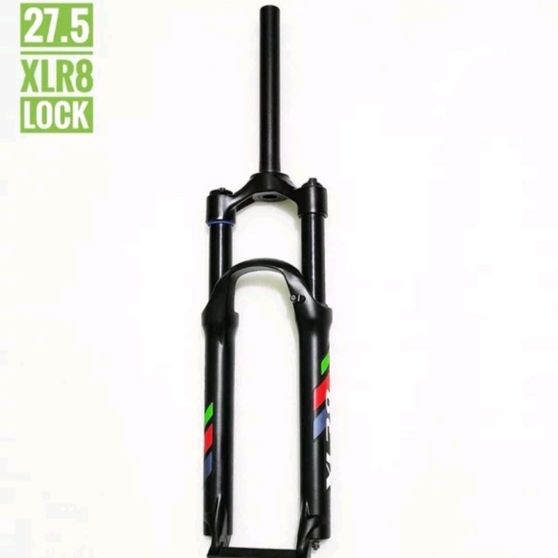 Fork XLR8 Ukuran 27.5 - Fork xlr8 lock travel 120 - fork travel 120 - fork mtb - fork sepeda gunung - fork Discbrake - fork oversize -  fork ukuran 27.5 - fork sepeda 27.5