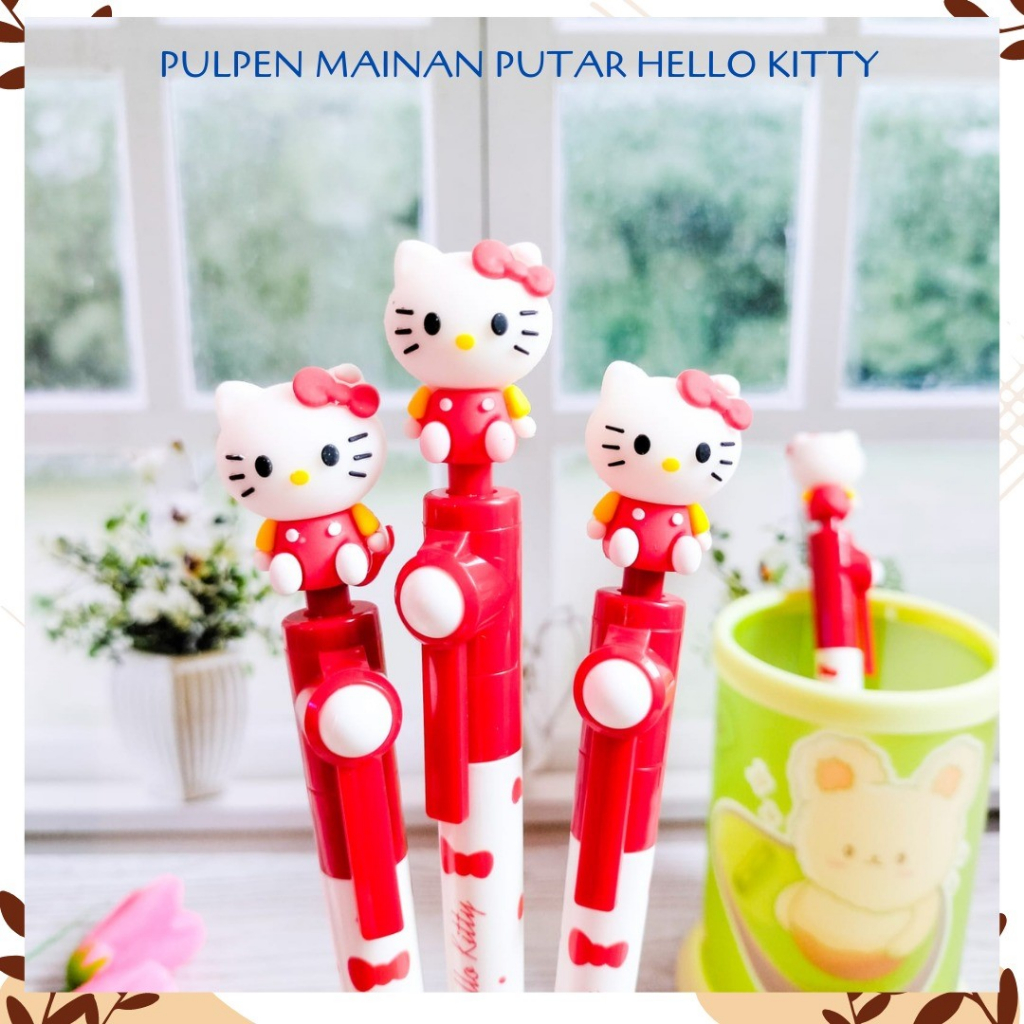 

PULPEN MAINAN PUTAR HELLO KITTY SPINNING ALAT TULIS BOLPOIN UNIK IMUT MURAH PEN GEL KARAKTER LUCU MURAH PENA