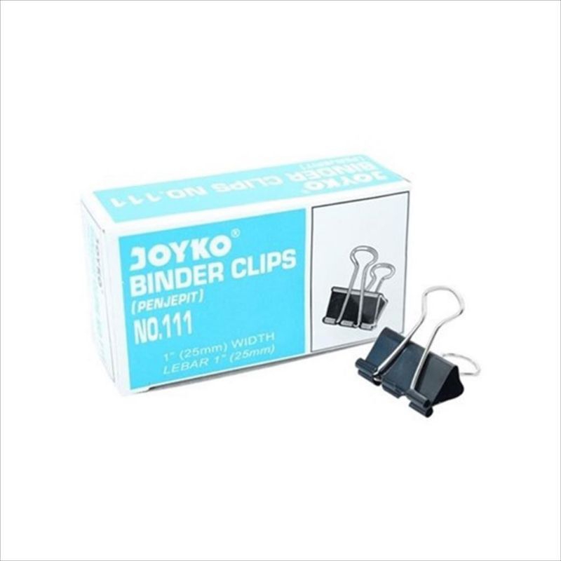

PENJEPIT KERTAS/BINDER CLIP No.111 JOYKO BINDER KLIP