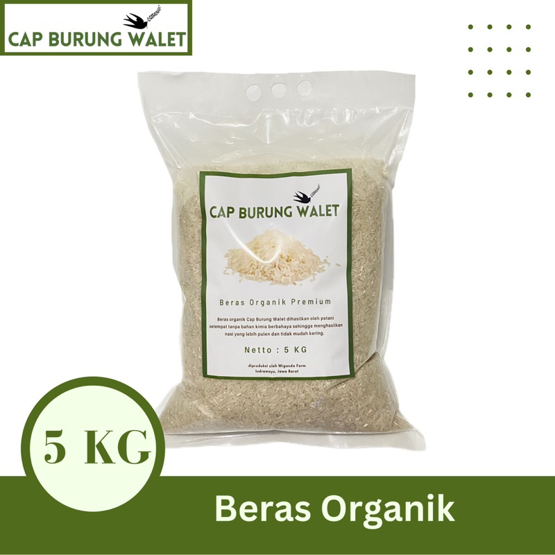 

Beras Organik Cap Burung Walet 5KG | Beras Mpasi | Beras Pulen & Tidak Kering