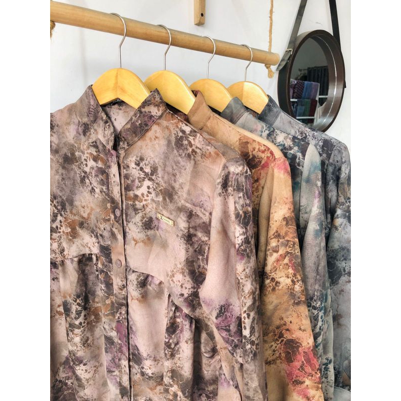 Hello*baby*Della abstrak long tunik LD 115