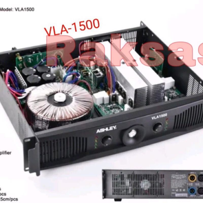 Power Ashley VLA1500 Original Amplifier Ashley VLA 1500 Class AB