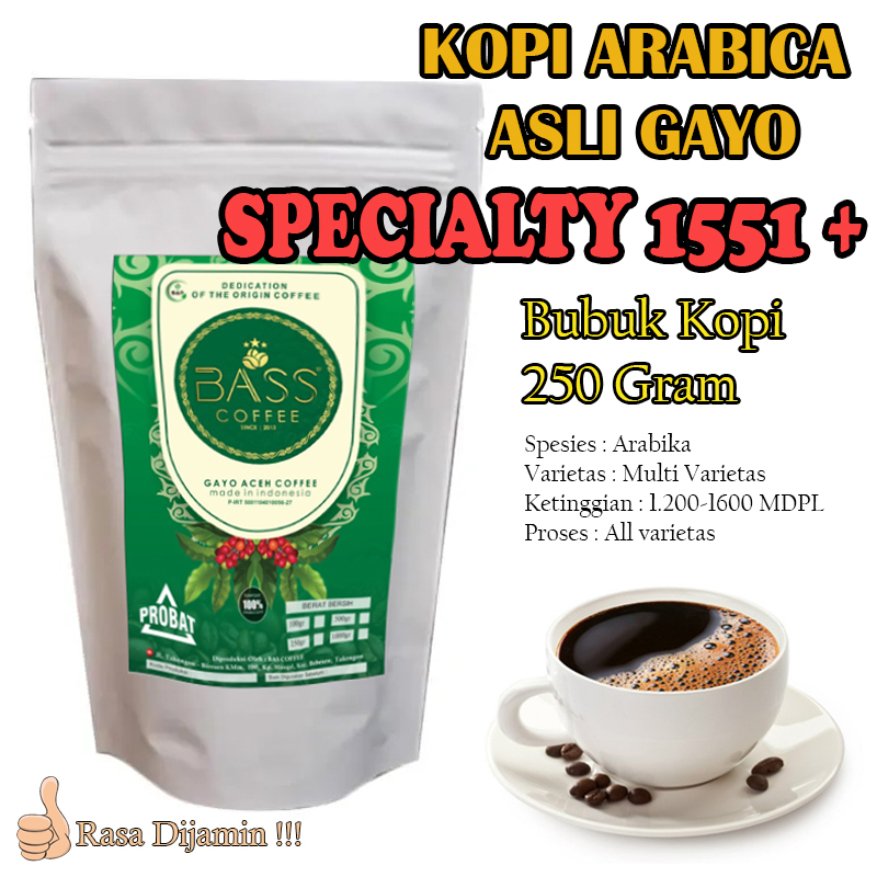 

Kopi Arabica Gayo - Specialty 1551 + - Bubuk 250g