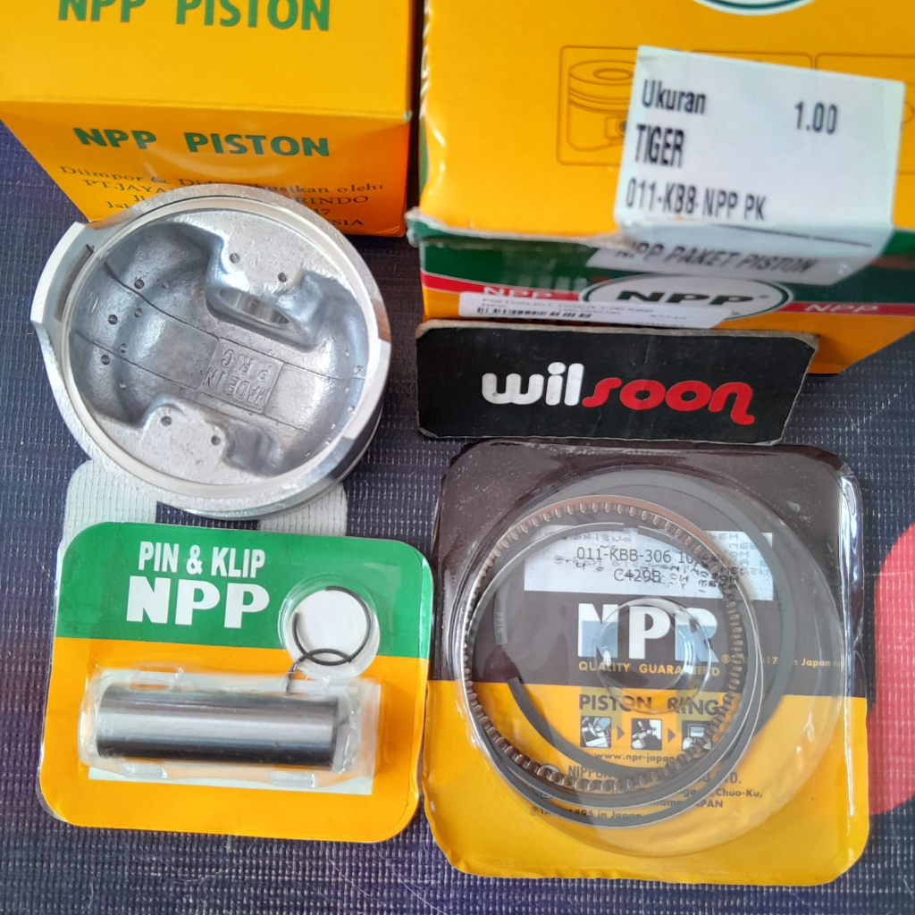 Paket Seher Kit / Piston Set Honda Tiger Oversize 1.00 NPP Japan Original KBB