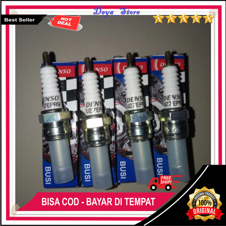 Busi Denso Honda Vario 125 150 Ori Busi Denso Motor Beat FI Scoopy Fi U27 Original Berkualitas