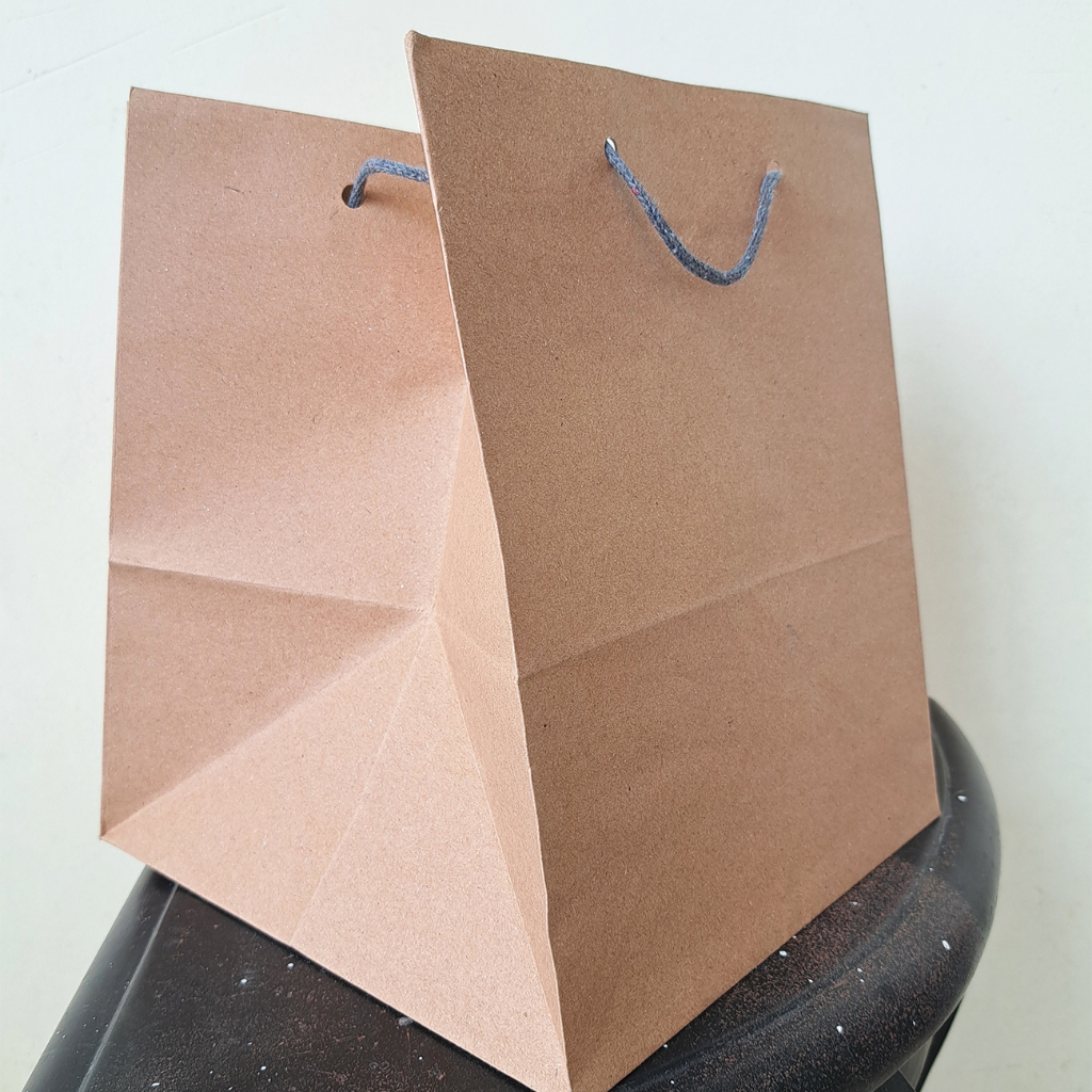

Paperbag Polos Besar 21x21x25cm Paper Bag Bento Kotak Makan Coklat Tas Kertas Hajatan Paperbag Murah