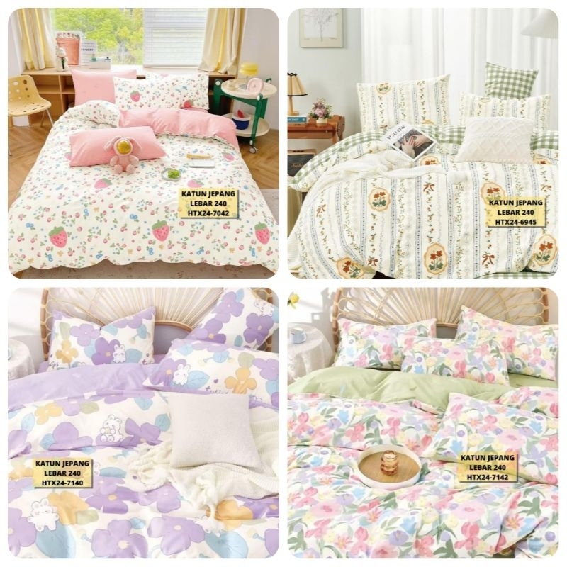 Sprei set katun jepang (KJB5 - KJB8)