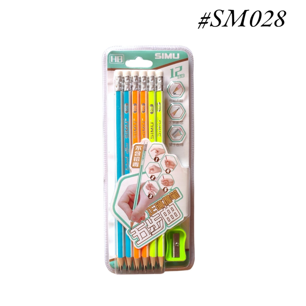 

Pencil Import HB SIMLI Triangular SM - 028 Set COLOR Free Sleper / Pensil Import HB Lusinan Gratis Rautan Tidak Mudah Patah – Set