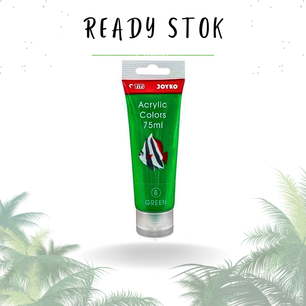 

CAT AKRILIK/ACRYLIC COLOR/CAT AKRILIK JOYKO/AKRILIK HIJAU/ACRYLIC COLOR 75ML GREEN(PCS)