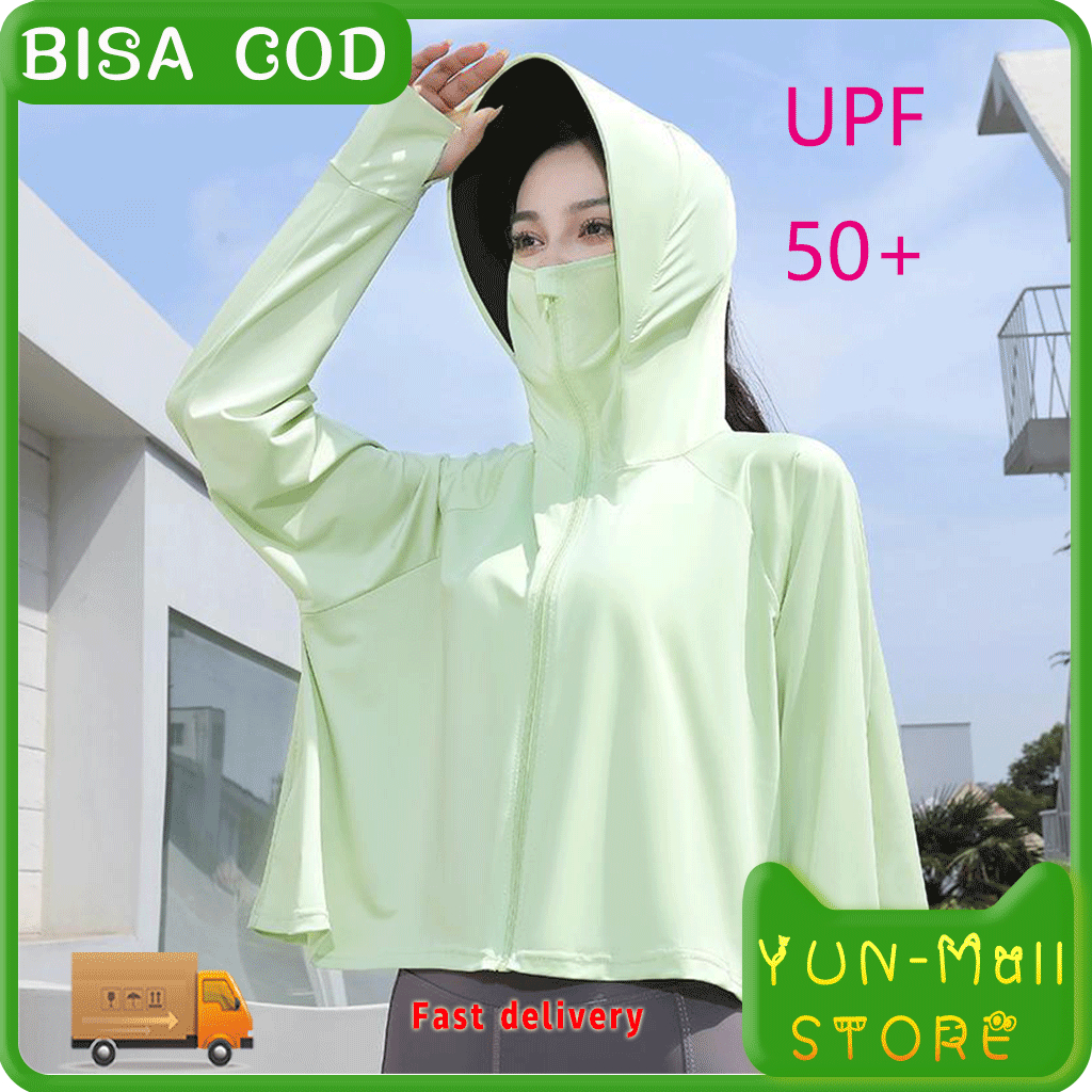YUN Mall Jaket Anti UV Premium Jaket Olahraga Wanita UPF50+
