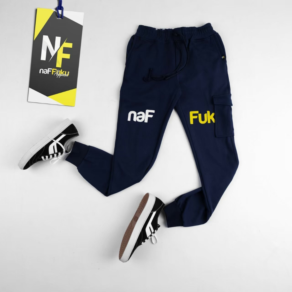 Sweatpants Cargo NF Original Celana Panjang Jogger Cargo Celana Panjang Pria Cargo Jogger Training J