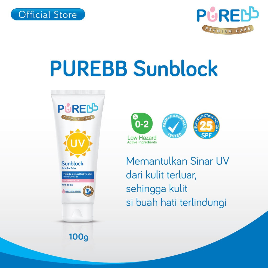 Pure BB Baby Kids SunBlock SPF 25 Sun Block Sunscreen Bayi dan Anak