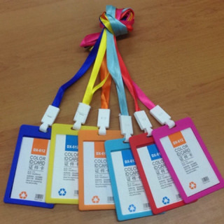 

TMPKU Paket name Tag 1 SISI / Casing id card + Tali / Name Tag ID card Plastik / Card case ID card