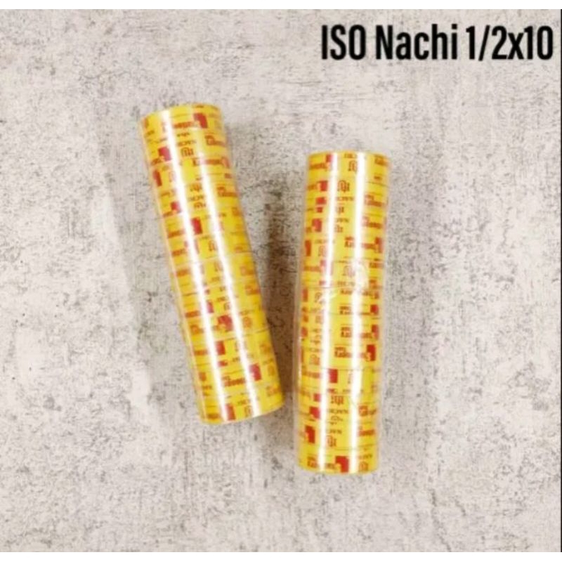 

Isolasi Bening Nachi 1/2x10 1 slop isi 12