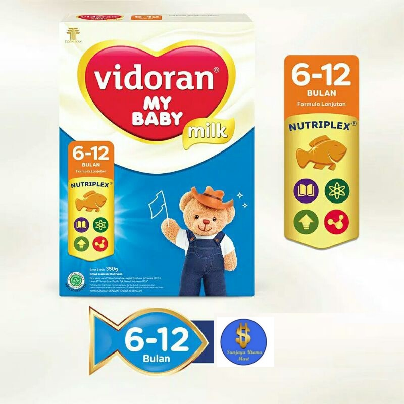 Susu Bubuk Formula Vidoran My Baby 6-12 Bulan-Vidoran My Baby 6-12Bln