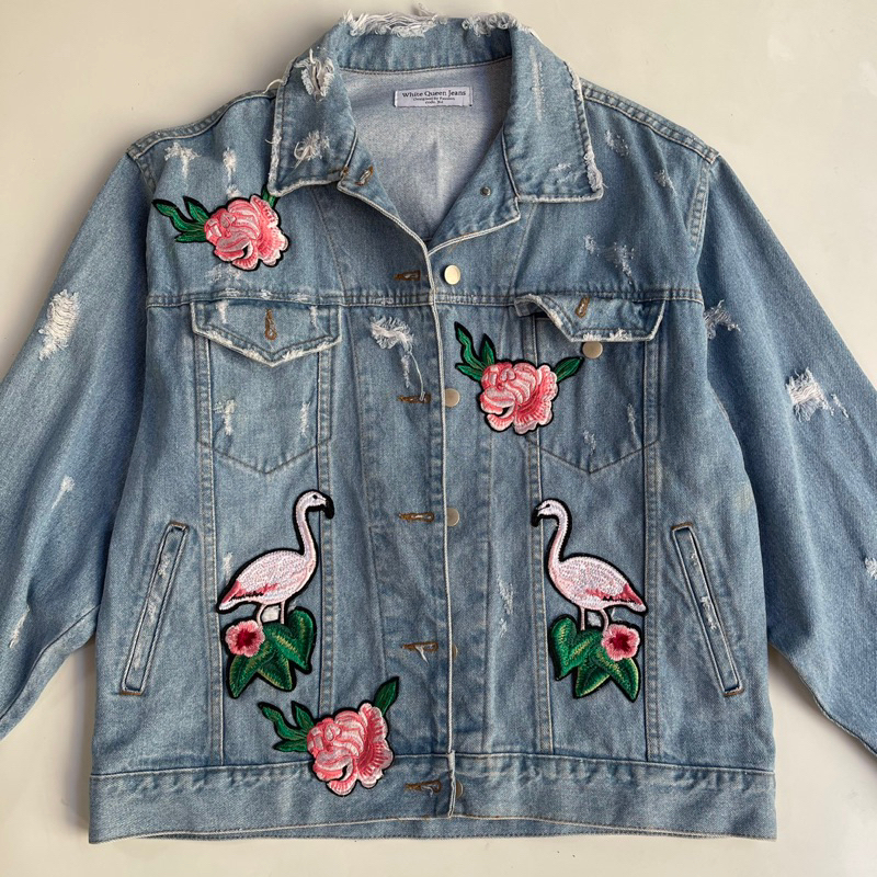 Jacket White queen jeans