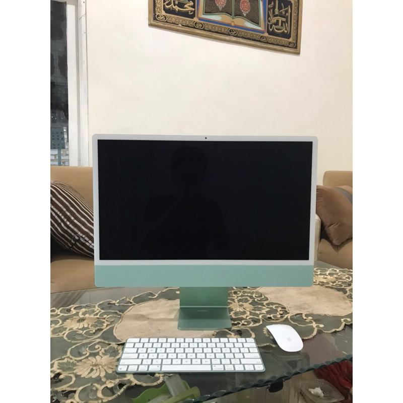 Apple iMac M1 Chip GREEN 2021 24" inch 8GB 256GB 8core CPU GPU RESMI
