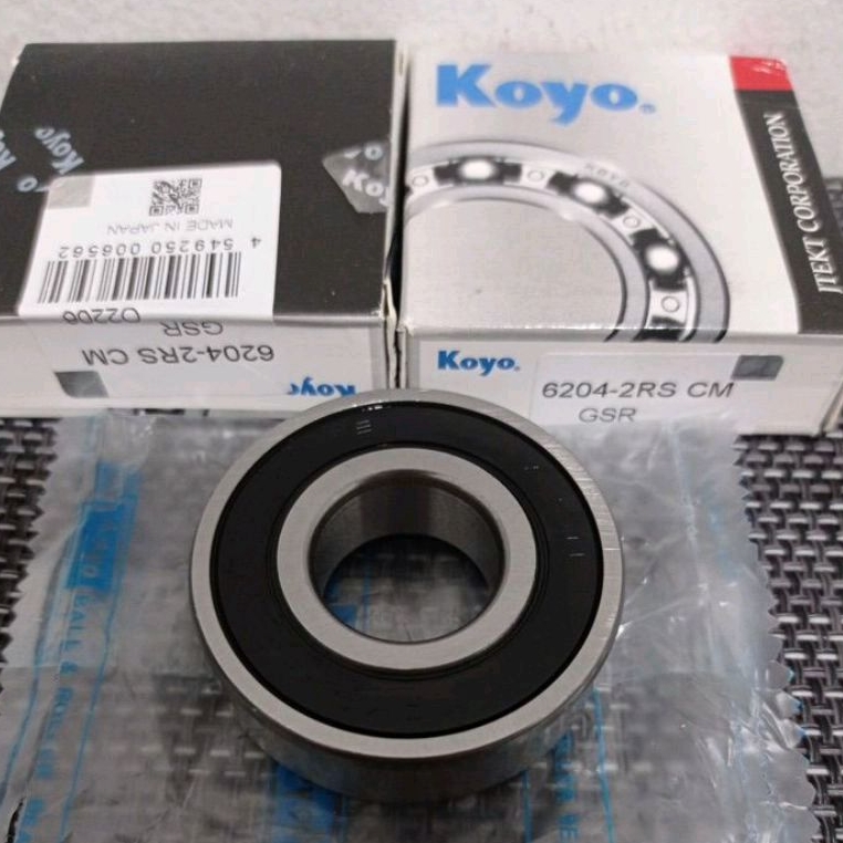 BEARING KOYO 6204 2RS TUTUP KARET KOYO