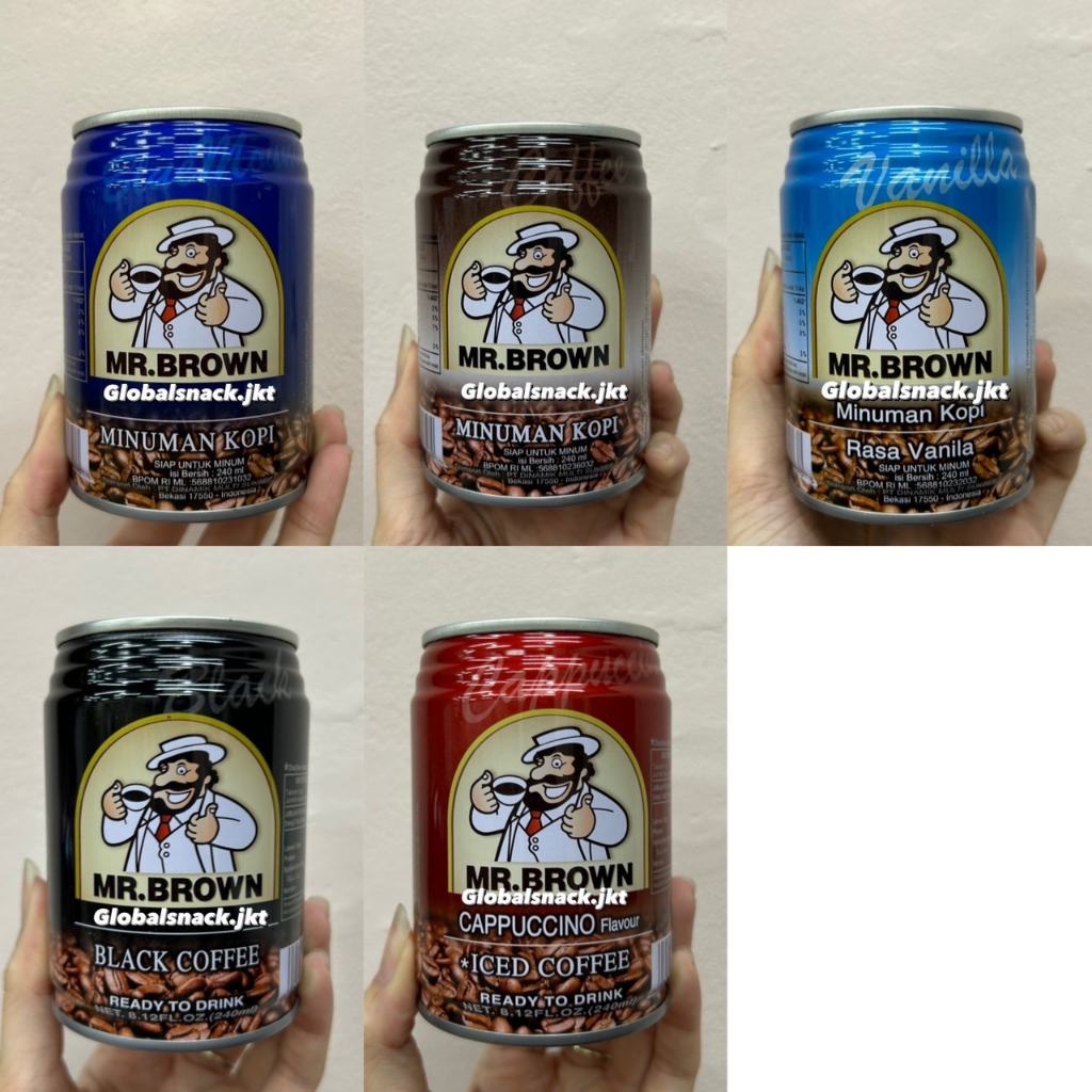 

MR. BROWN BLACK COFFEE / CAPPUCCINO / VANILLA / BLUE MOUNTAIN BLEND / ICED COFFEE