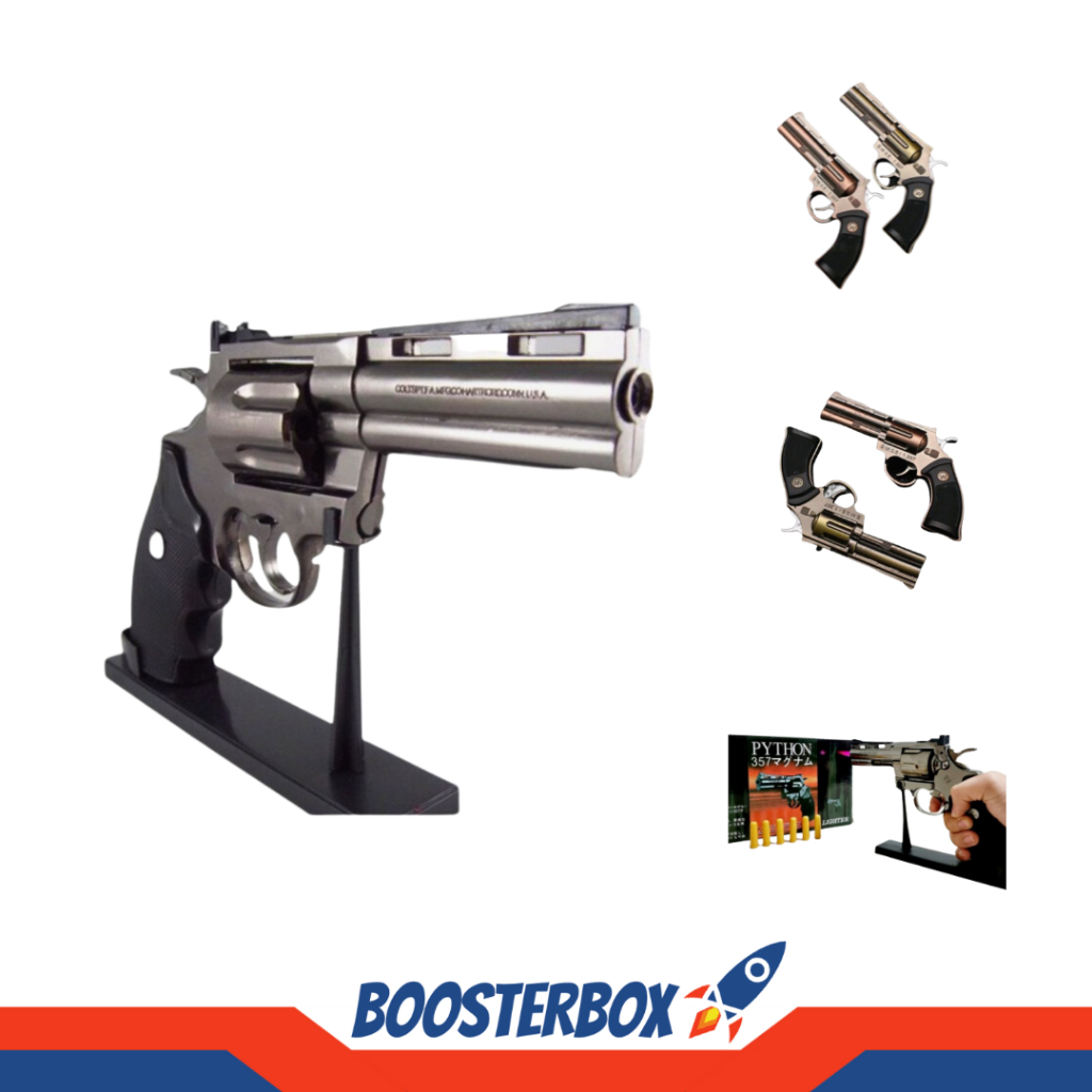 Korek Api Model Revolver Phyton 357 - Lighter, Mirip Pistol, Isi Ulang, Ukuran Jumbo, Unik, Murah, G