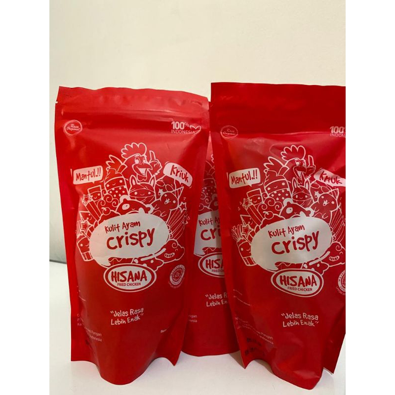 

KULIT AYAM CRISPY HISANA 100GR KEMASAN BARU