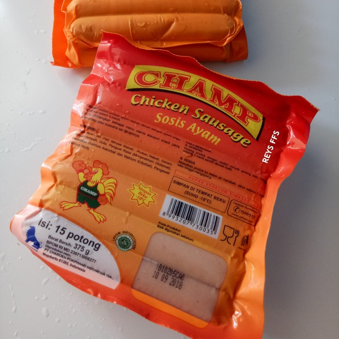 

Champ Sosis Ayam 375gr isi 15pcs